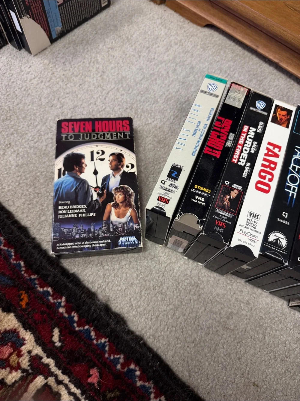 12 vintage thriller and action movie VHS tapes